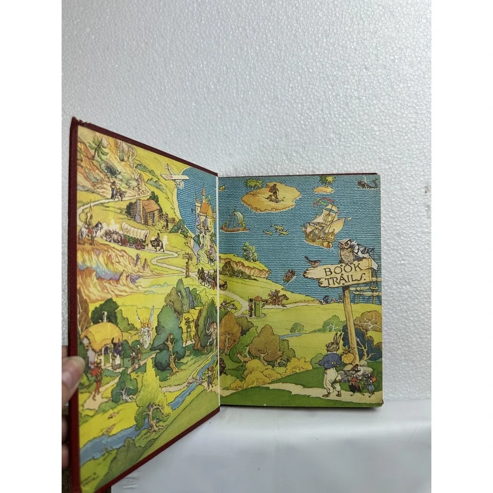 Book Trails For Baby Feet Various Authors Red Hardcover Picture Book Ages 4-8